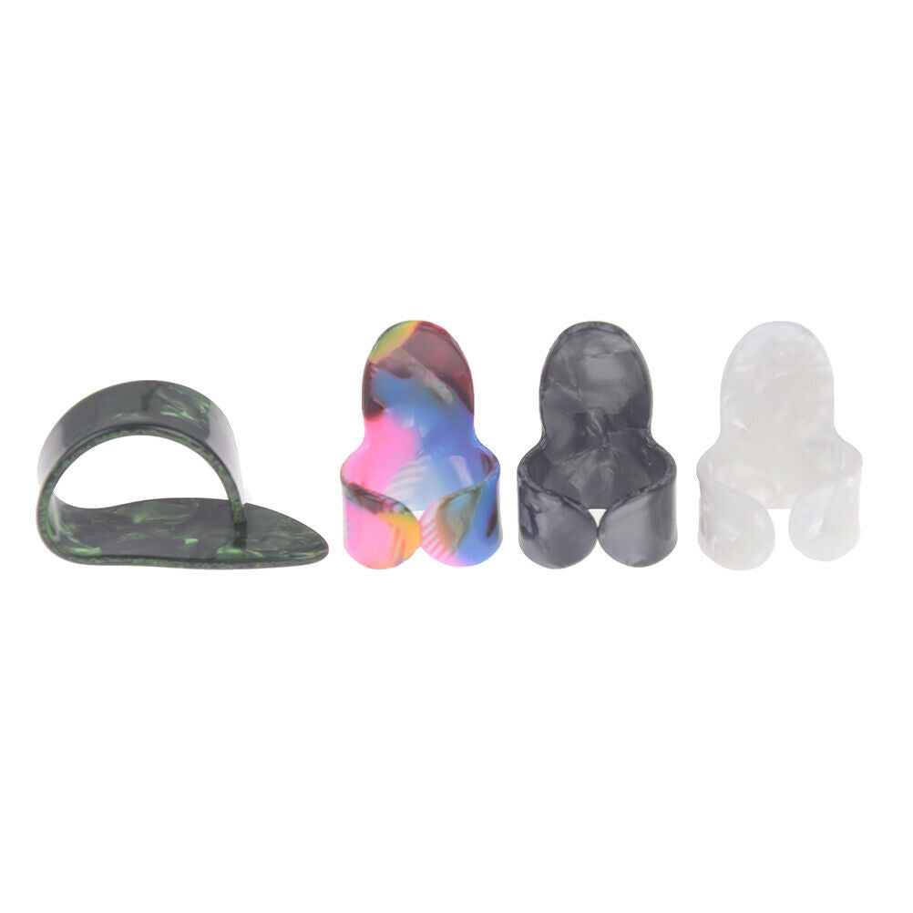 4Pcs/set 1 Thumb + 3 Finger Guitar picks for acoustic electric bass guita.l8