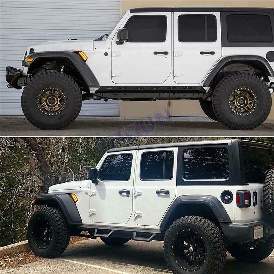Car LED Front Fender Side Marker Light For Wrangler JL & Gladiator JT 2018-2020