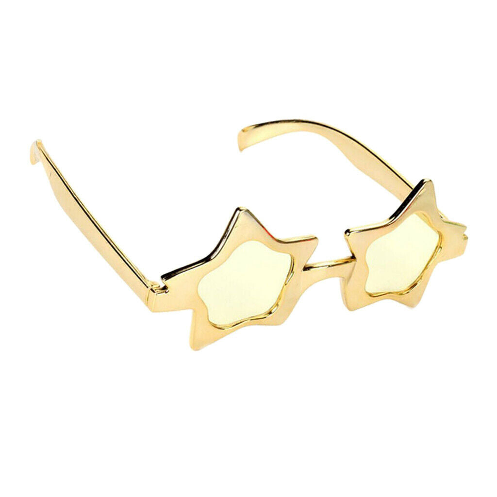 Glitter Golden Five-point Star Sunglasses Novelty Party Eye Glasses Costumes