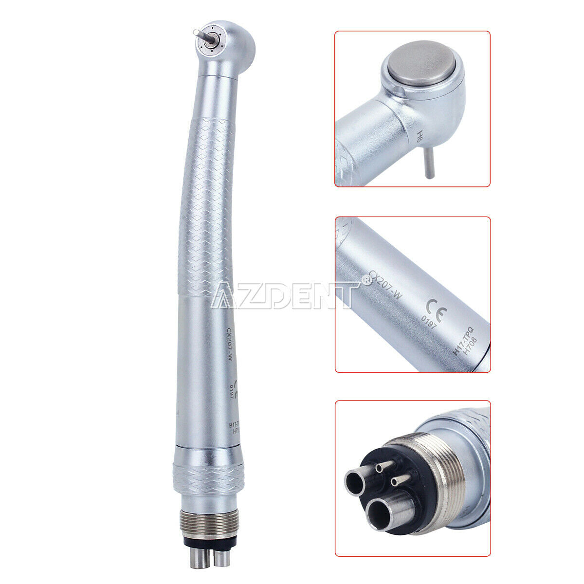 Dental High Speed Torque Head 3 Spray Handpiece + 4 Holes Quick Coupling COXO