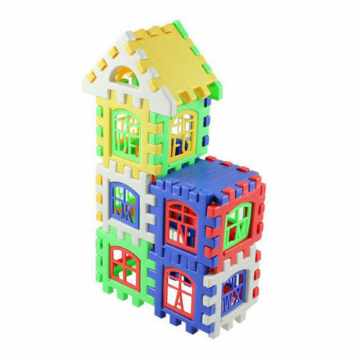 Enfant Lettre Maison Construction Blocs DÃ©veloppemental Jouet Set DIY Artisanat