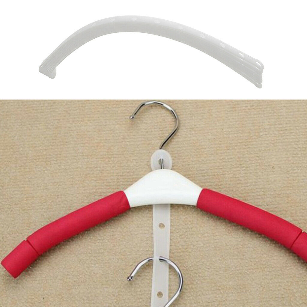 10 Pieces Plastic Clothing Shop Displays Hanger Connector Strips Suit Connecting