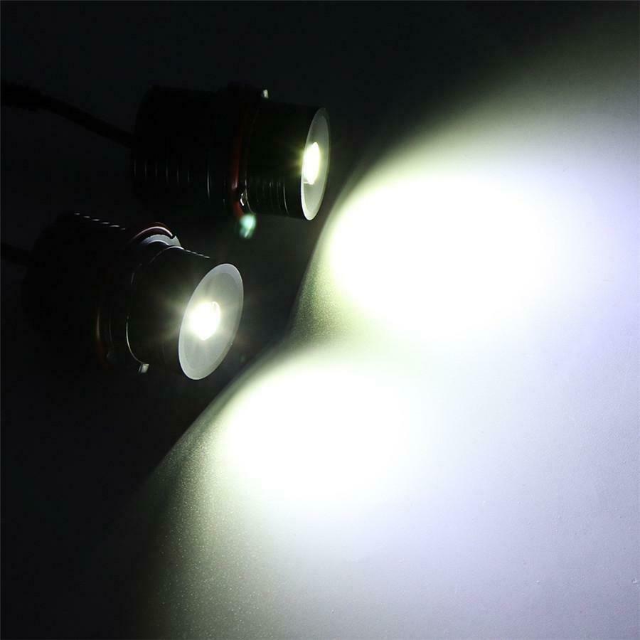 2Pcs 80W Angel Eyes LED Halo Ring Light Bulbs For BMW E63 E53 E39 E87 E83 M5 M6
