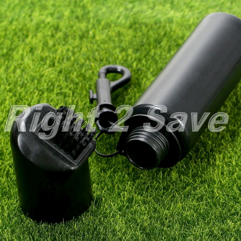Plastic Golf Club Ball Cleaning Brush Washer Cleaner Clip 150ml Water Bottle Kit