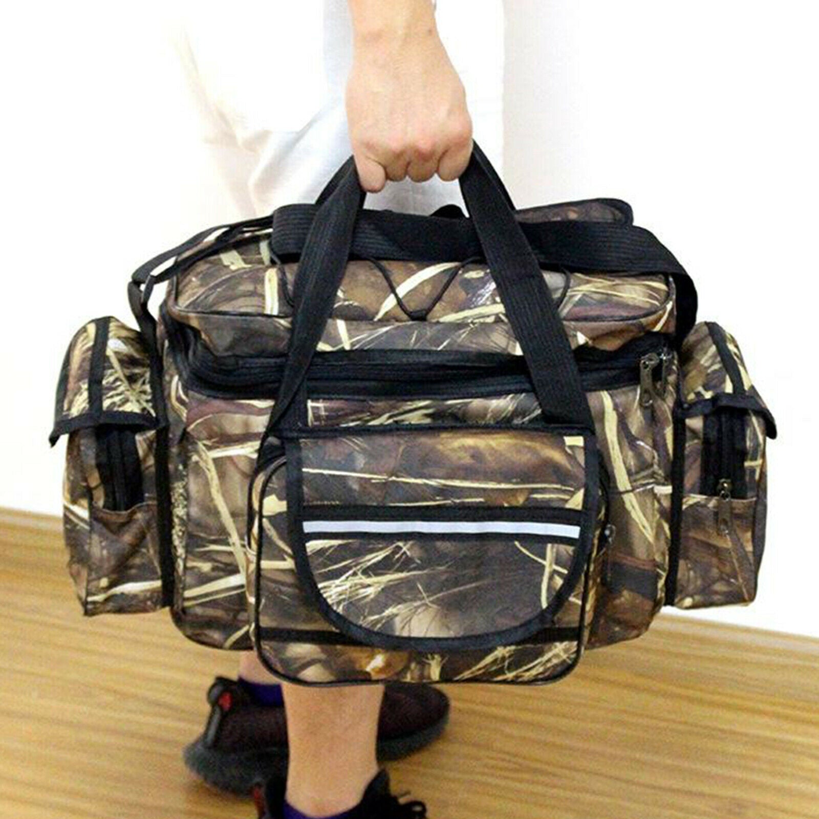 Fishing Bag Tackle Storage Lure Holder Organizer Shoulder Crossbody Bag for