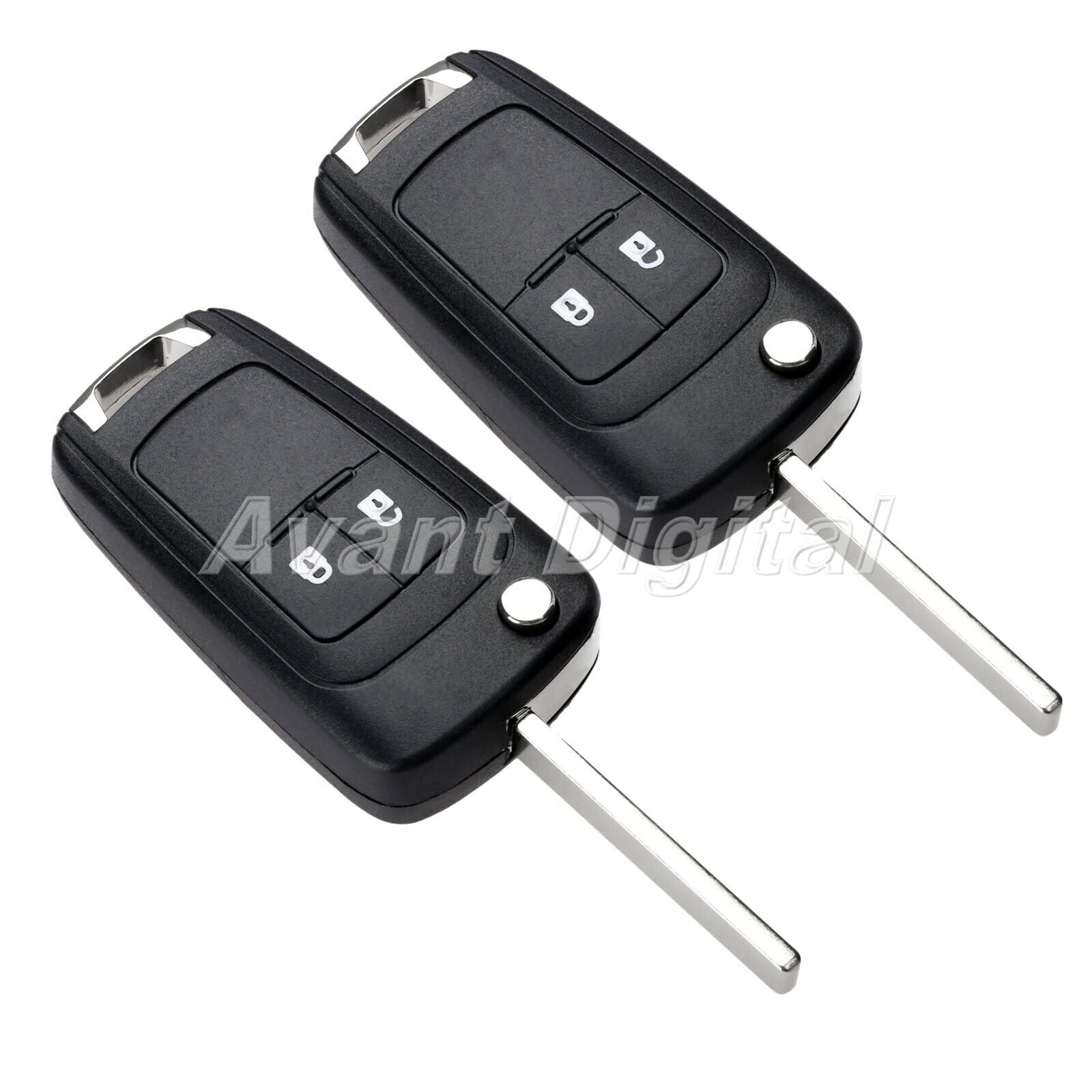 2Pcs Remote Key 2 Buttons 433MHz ID46 Chip Battery Fit For Orlando 2011 Present