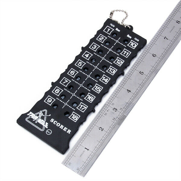 Plastic 18 Holes Golf Stroke Counter Score Keeper Shot Scoring Keychain Golfer