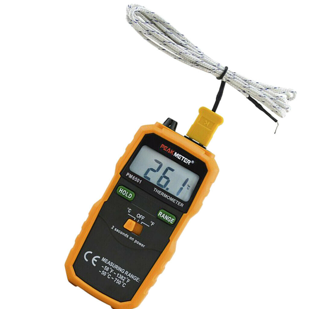 Thermocouple Thermometer,K Type Digital Temperature Meter 2Times/S,Standard