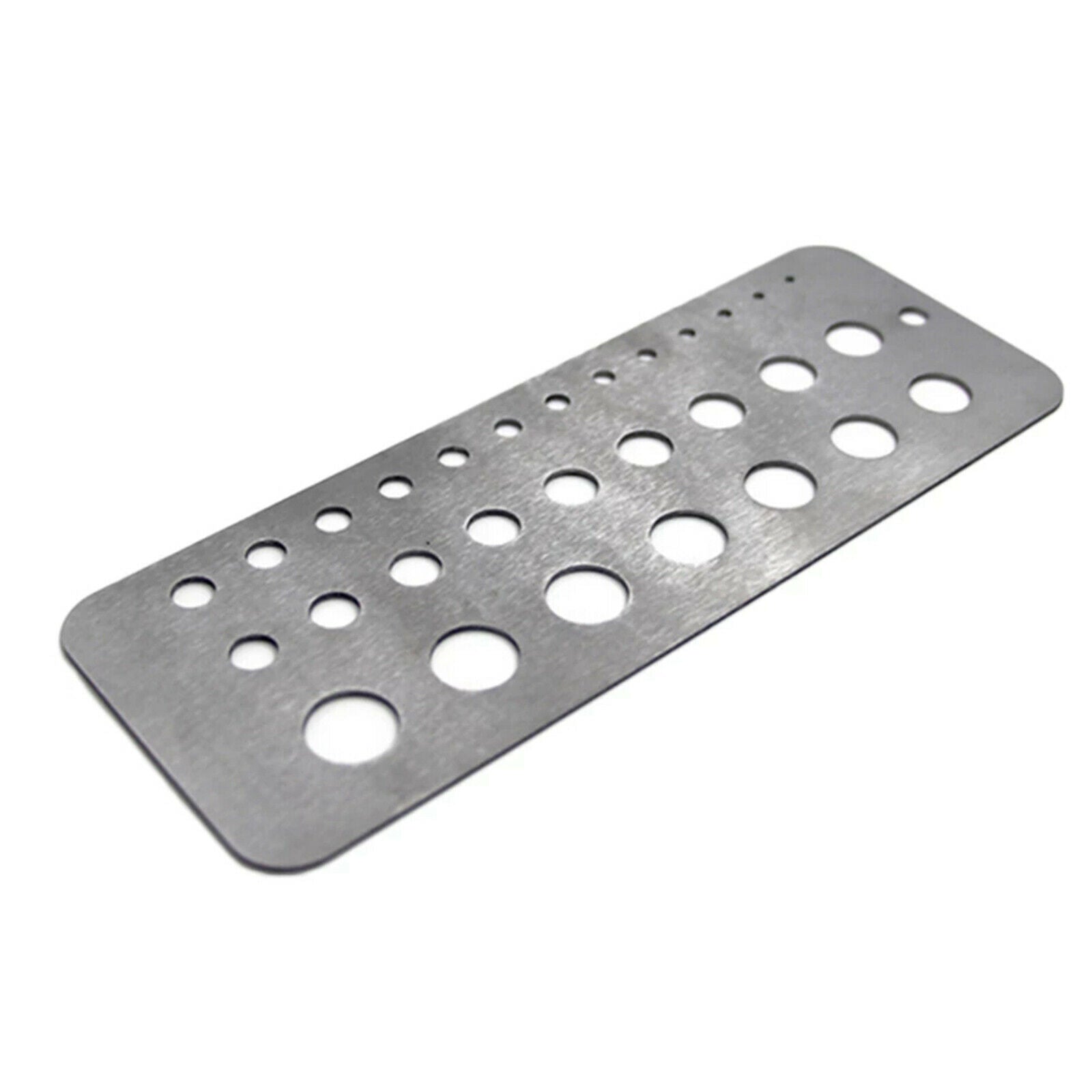 Steel Drill Bit Size Gauge 29 Sizes 1/16 to 1/2" Sizes Index Sizer Gauge