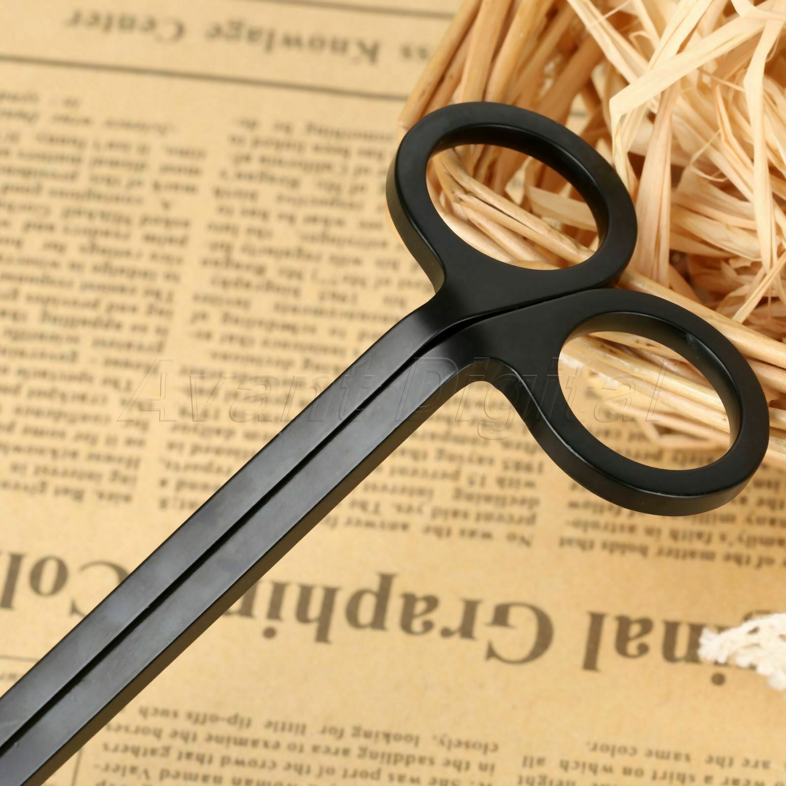 Black Stainless Steel Cutter Candle Wick Oil Lamp Trimmer Scissor Snuffer Trim