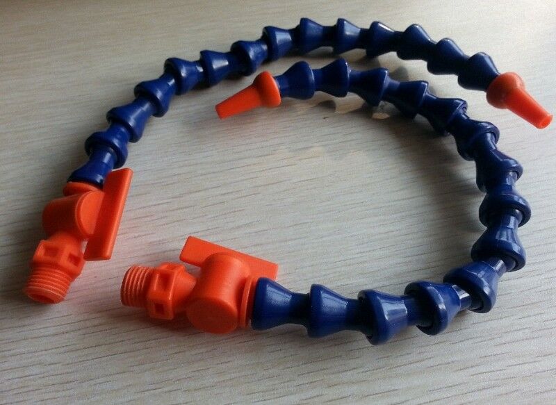 New Dual Coolant 1/4" Hose With Valve On Magnetic Base for Milling