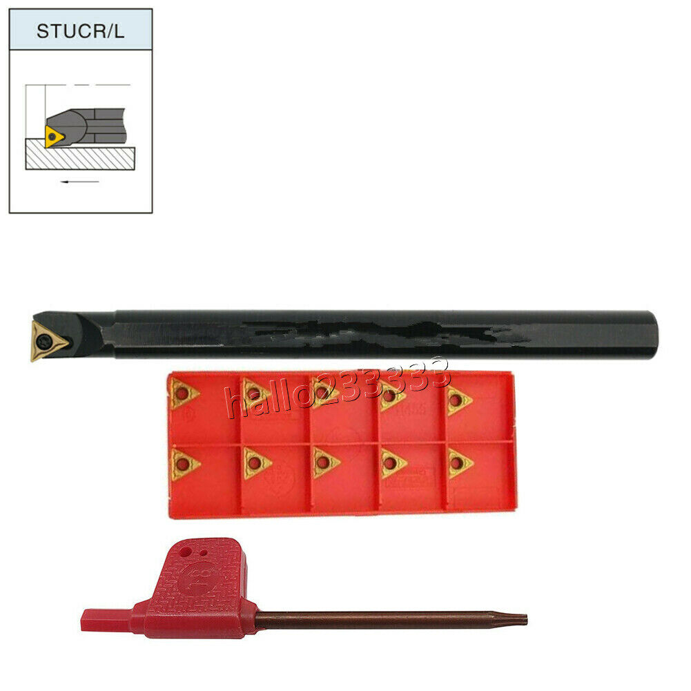 93° S10K STUCR09 Internal Turning Tool Holder Boring Bar + TCMT090204-MM insert