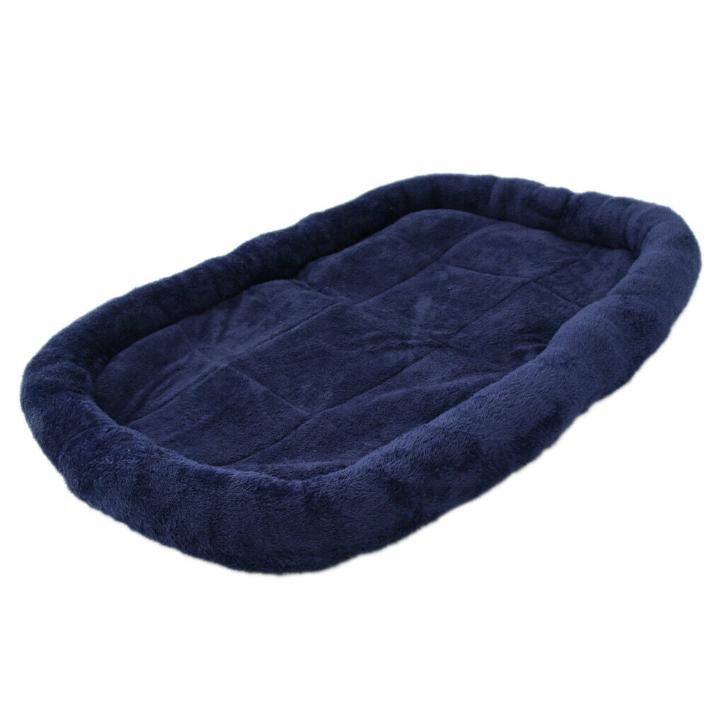 Pet Bed for Dog Cat Crate Mat Soft Warm Pad Liner Home Indoor Deep Blue