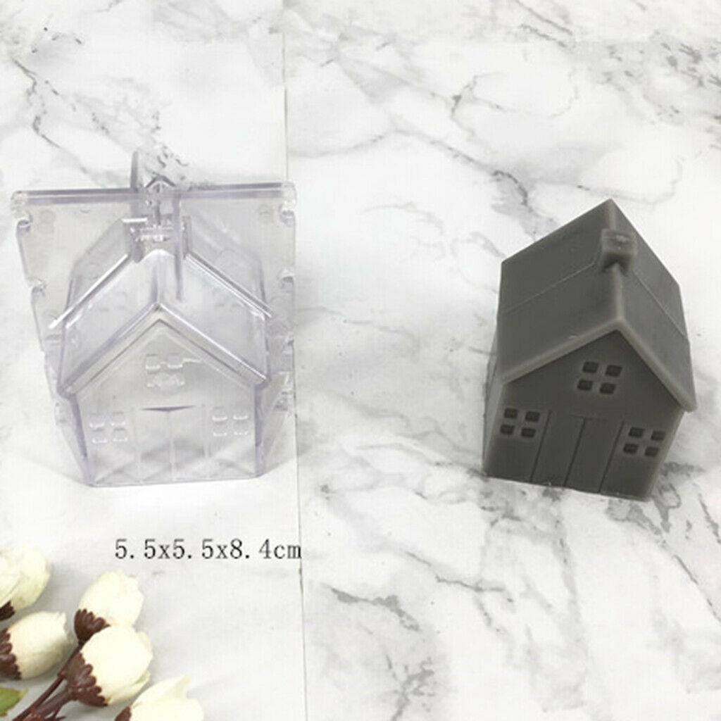 House Plastic Soap Candle Making Mold Mould For DIY Candle Making Home Decor