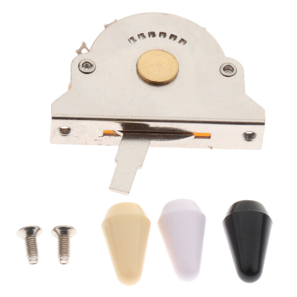 1 Set of Alloy 5 Way Pickup Selector Switches with Tips for  Electric