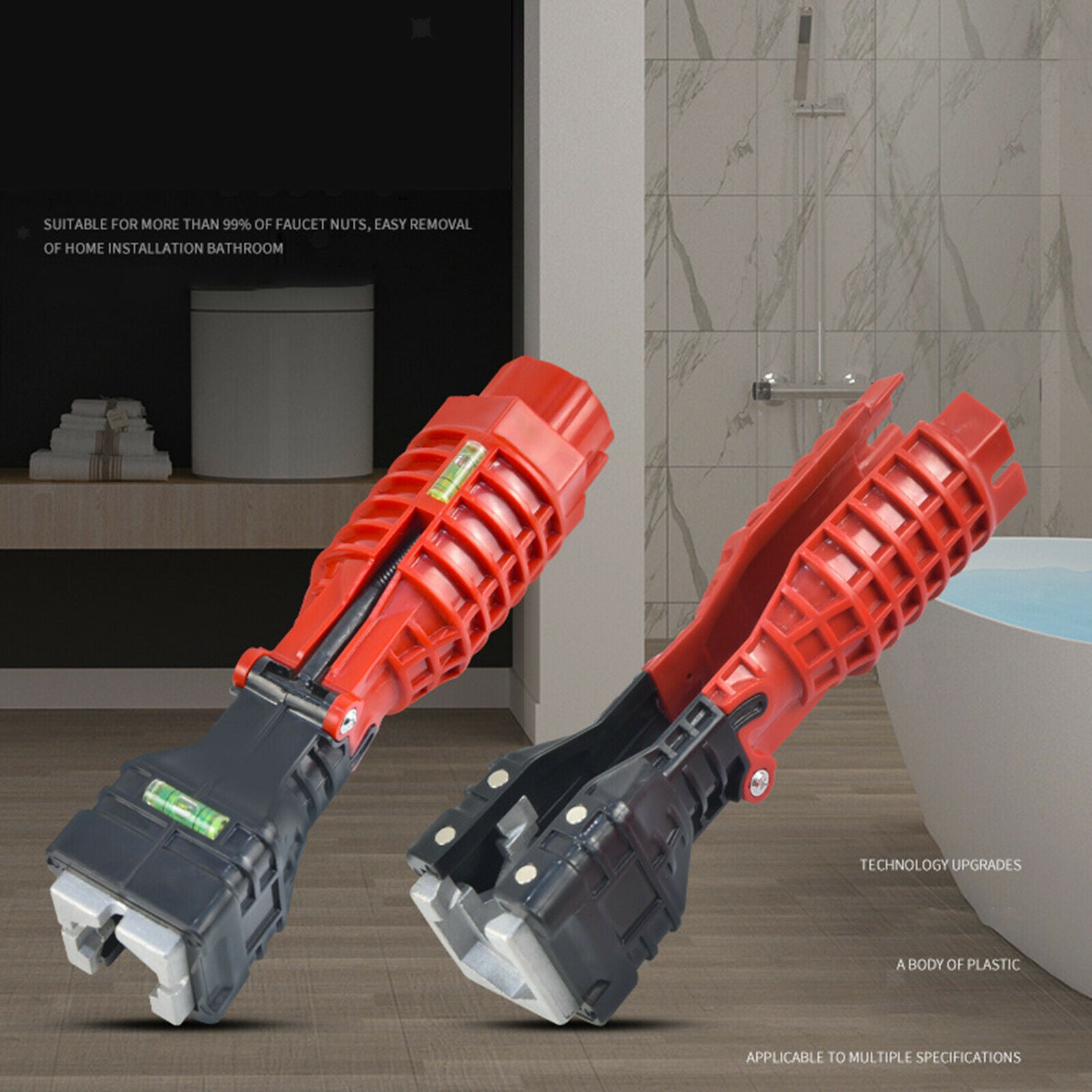 Sink Faucet Installer Toilet Bowl Bathroom Wrench Tubing Plumbing Tool