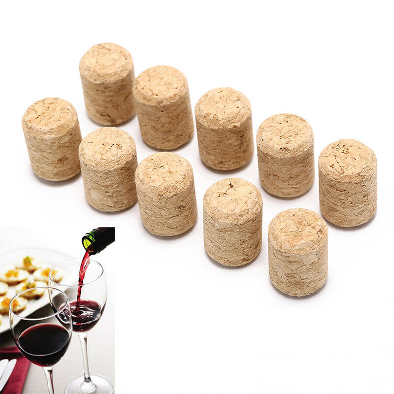 10pcs/lot straight bottle wood corks wine stoppers wine bottle plug stopper DD