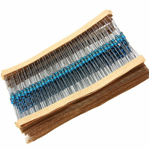 300pcs 30 Values 1/4W 1% Metal Film Resistors Resistance Assortment Kit Set Hot