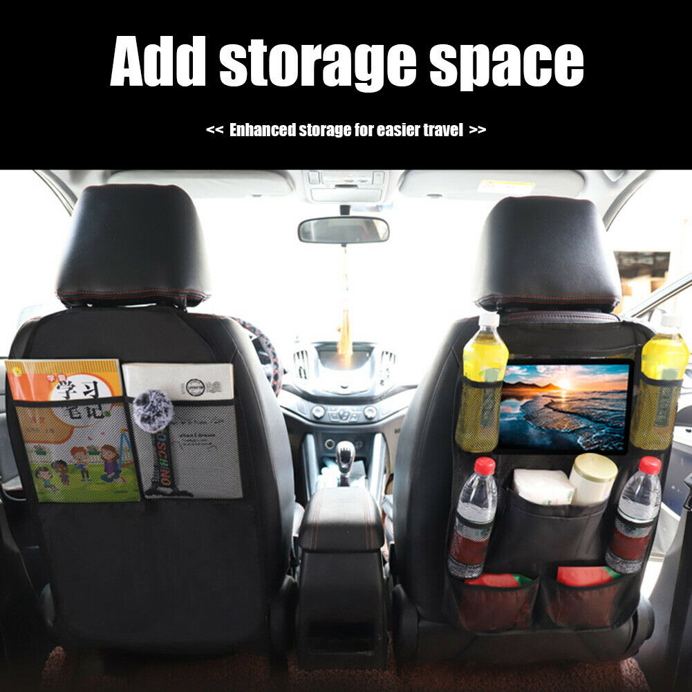 Car Backseat Organizer Storage Bag Multi Pocket Seat Back Travel Hanging Pouch @