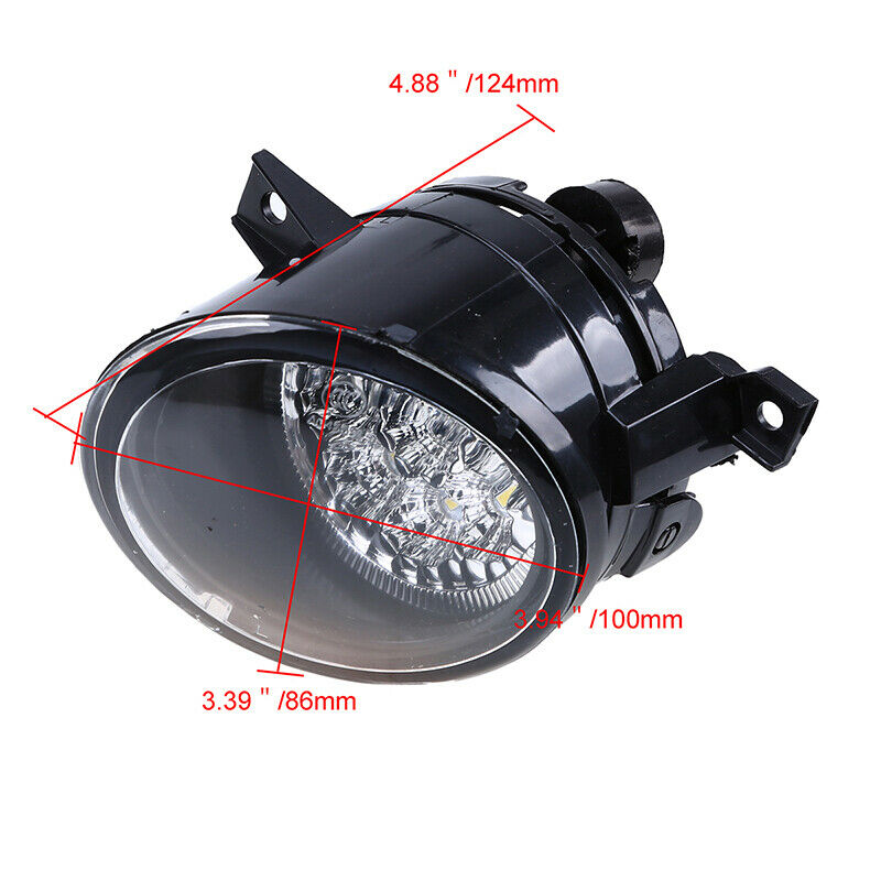 Front Left Driver Side Bumper Fog Light Lamp Fit VW Jetta/Bora/Golf Mk5 04-2010