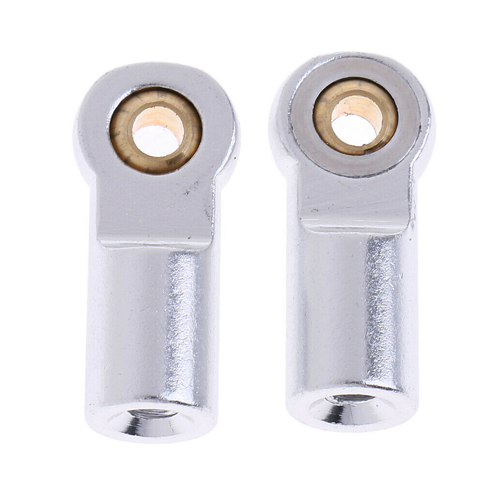 10 Pieces 1/10 M3 Metal Ball Head Ball Joint Accessories for SCX10 RC Car White