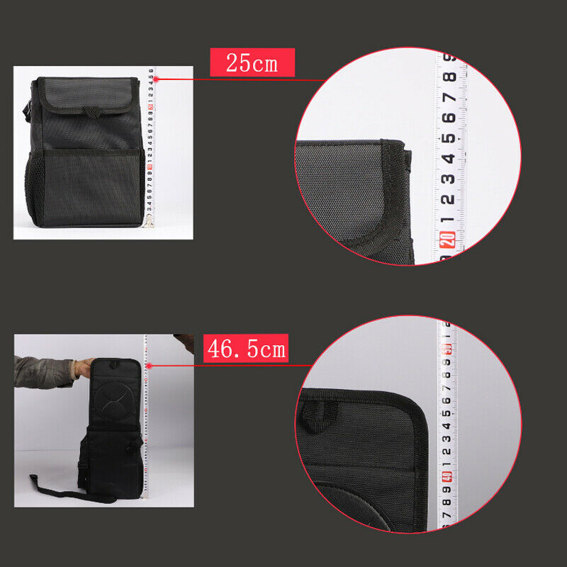 Portable Car SUV RV Vehicles Trash Can Garbage Bin Bag Organizer Waterproof 5.4L