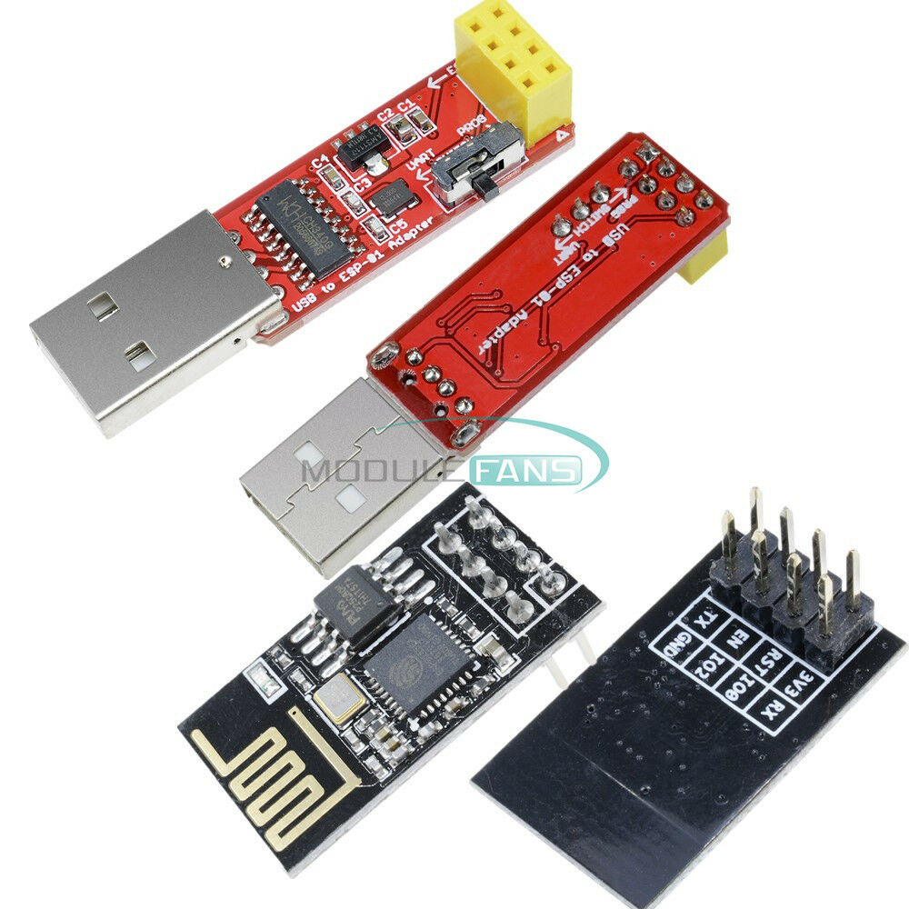 Wireless Wifi USB to ESP8266 ESP-01S Transceiver Adapter Module CH340G Driver