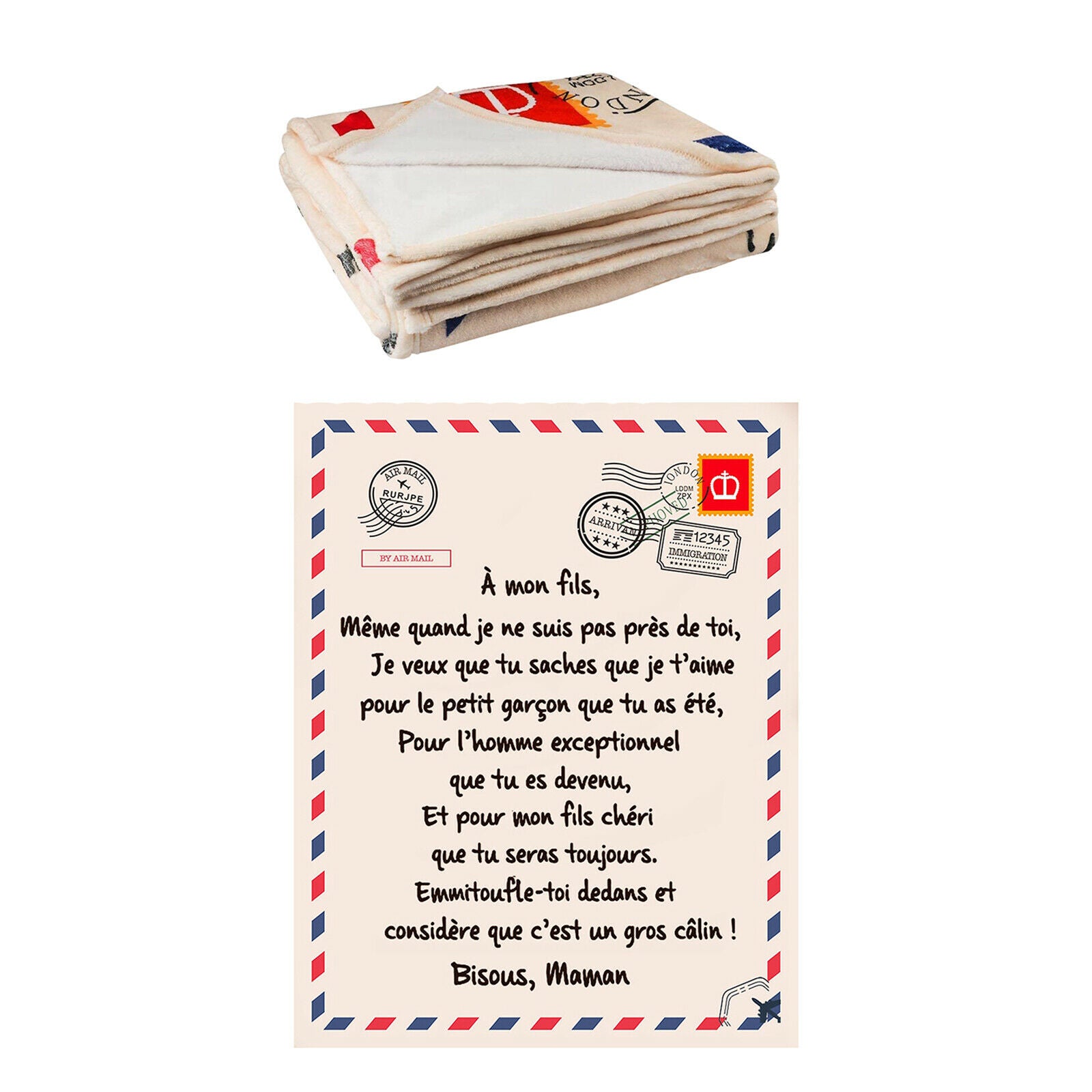 Blanket Letter Printed Quilts Flannel Blankets Gifts Style 2 150x200cm