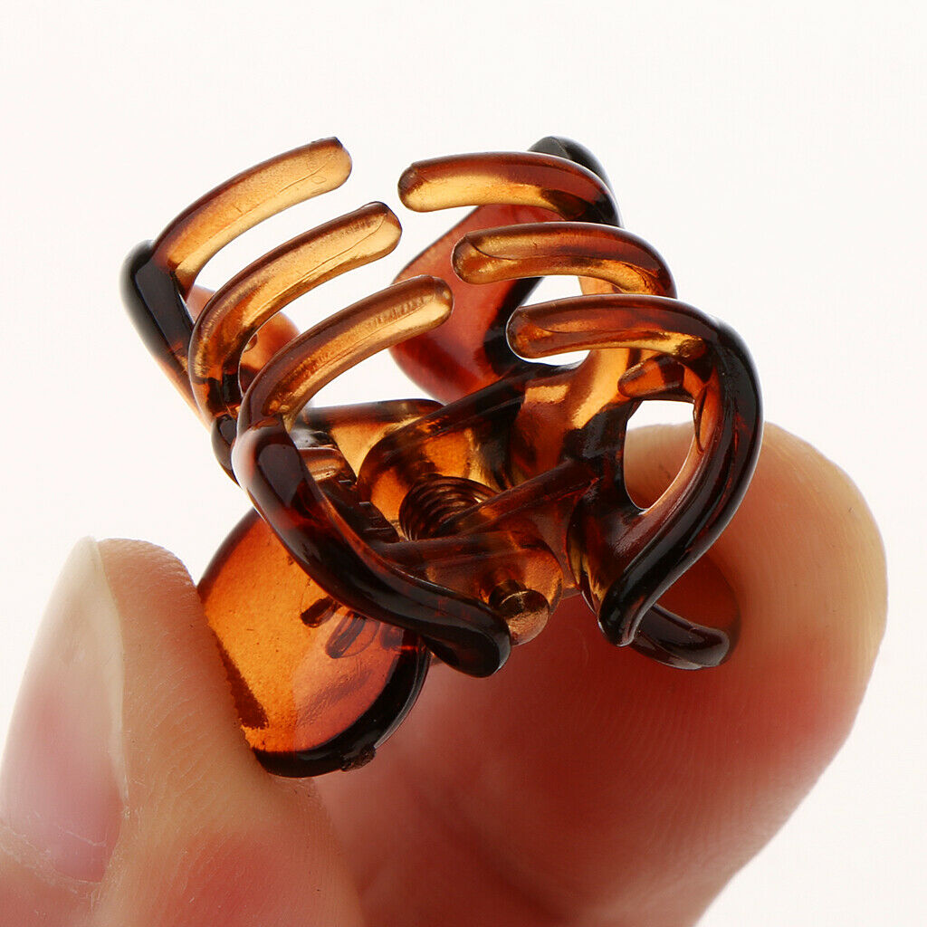 24 Pieces Plastic Small Mini Hair Claw Clips Clamps Jaw for Girls Women