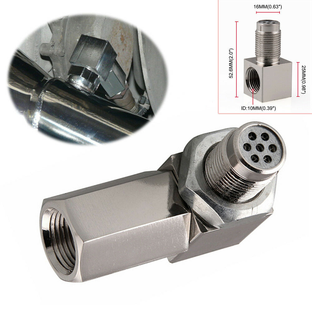 O2 SENSOR CEL ELIMINATOR CHECK ENGINE LIGHT SPACER CATALYTIC CONVERTER 90 Degree