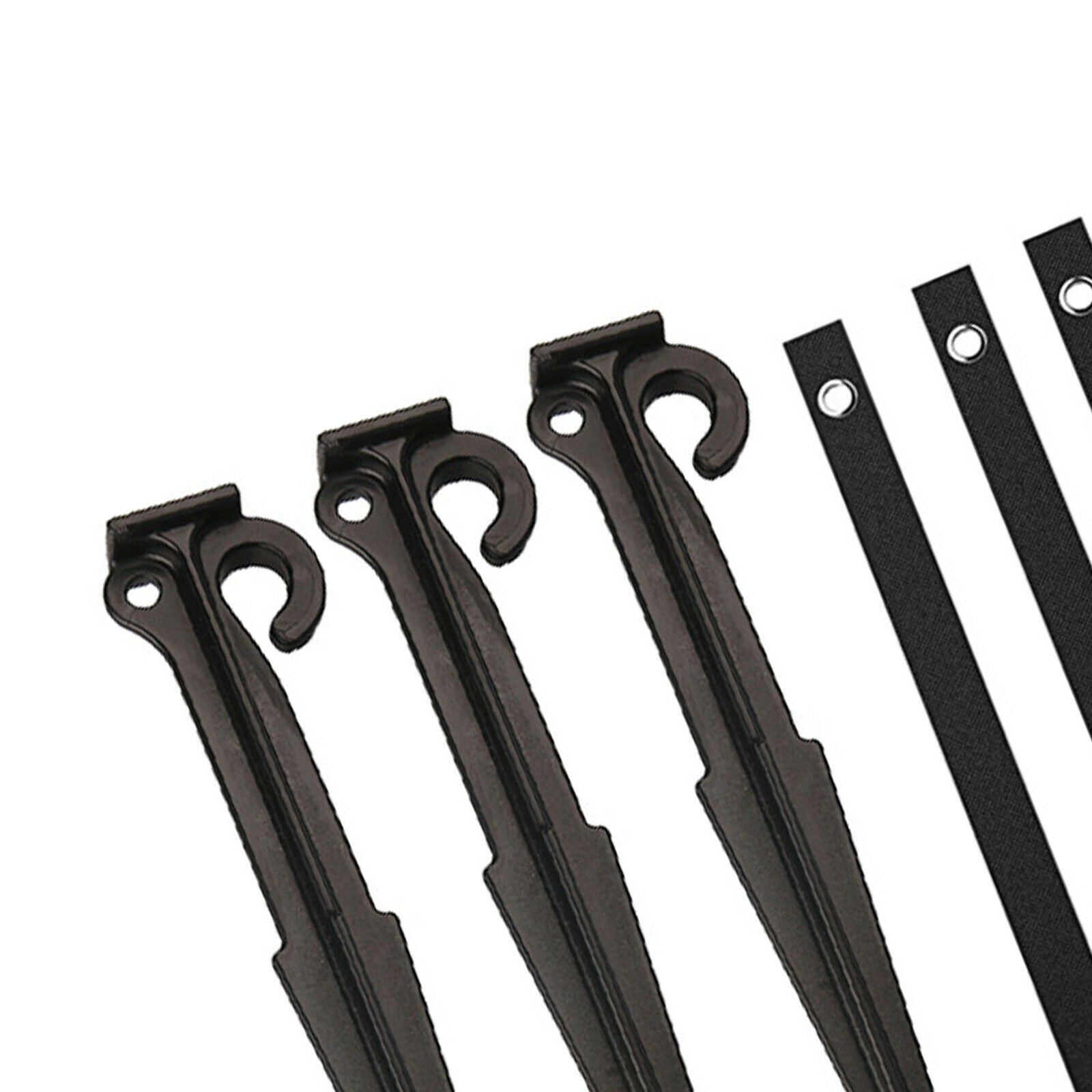 7.8 Inch Garden Stakes Anchors with 3 Tree Strap for Plant Support Fixation