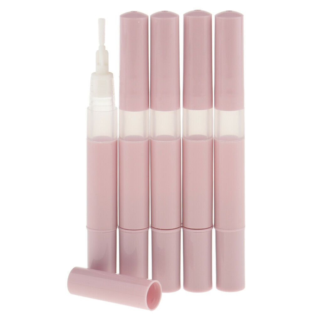 5pcs 3ml Empty Mascara Vials Eyelash Growth Bottle Liquid Tube Lip Gloss Pen