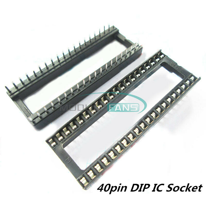 10PCS DIP-40 IC Socket Adaptor Solder Type Socket Pitch Dual Wipe Contact MF