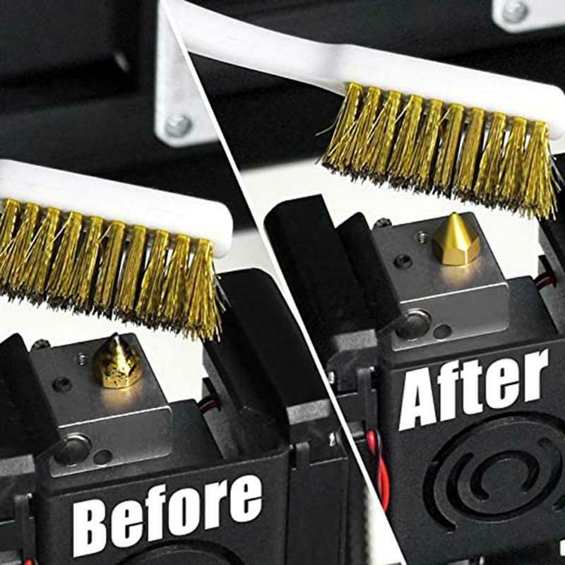 Copper Wire Toothbrush for Nozzle Block Hotend Cleaning Hot Bed Cleaning Parts