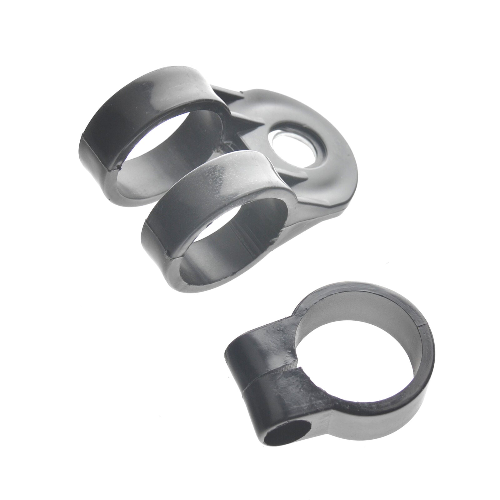 Plastic Black Strimmer Brush Cutter Harness Hook Clip Bracket for 26mm Shaft