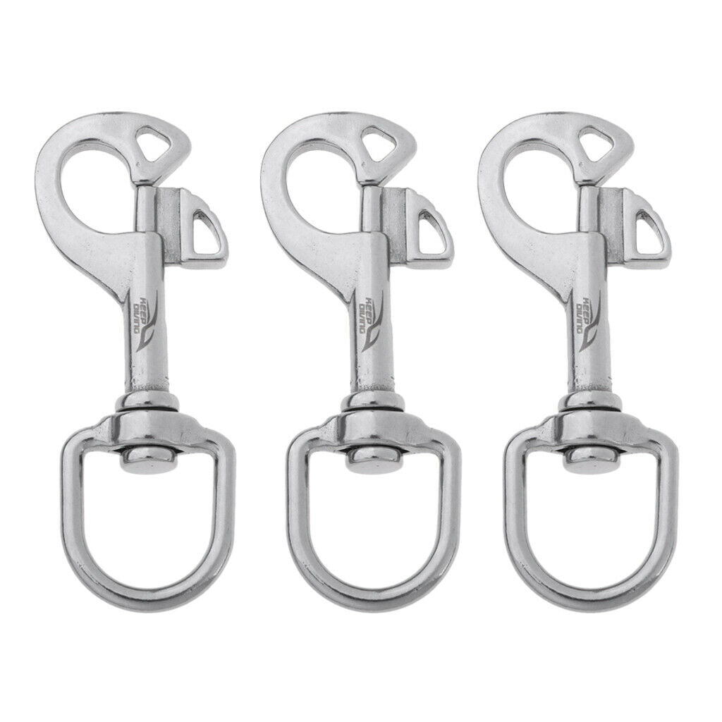 3Pcs Dog Latch Metal  Bolt Snap Hook Lock Fastener Clip Connector