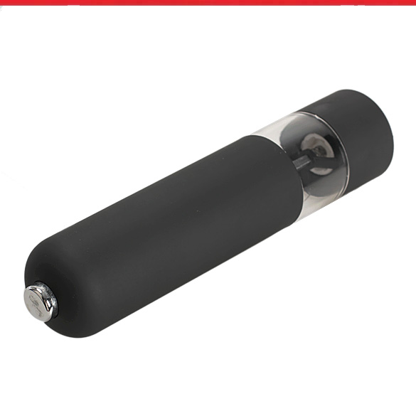 Electric Salt Spice Pepper Herb Mills Grinder with LED Light Black @