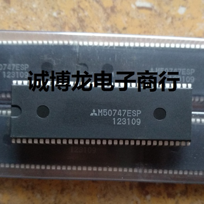 1PCS  8-BIT CMOS MICROCOMPUTER IC MITSUBISHI DIP-64(SDIP-64) M50747ESP M50747