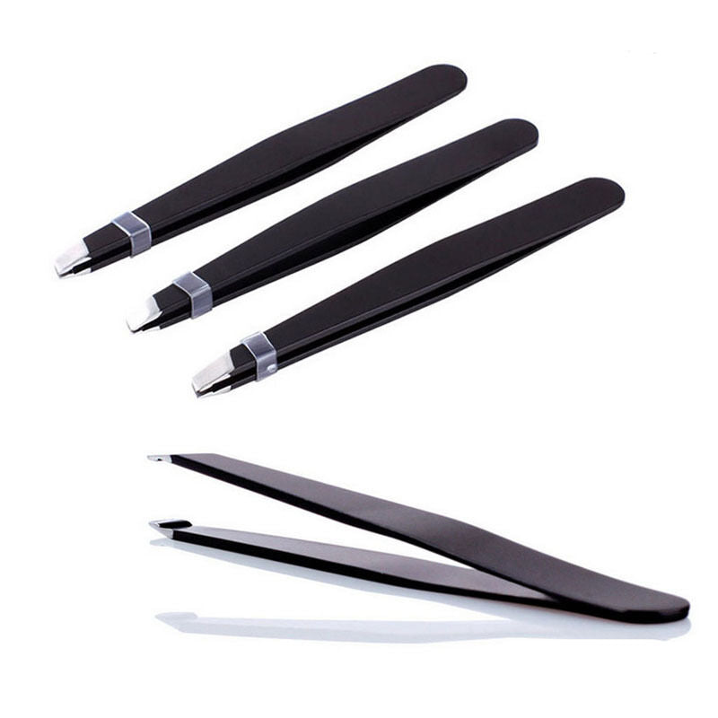 Useful Women Professional Eyebrow Tweezers Hair Slanted Stainless Steel Tweezer