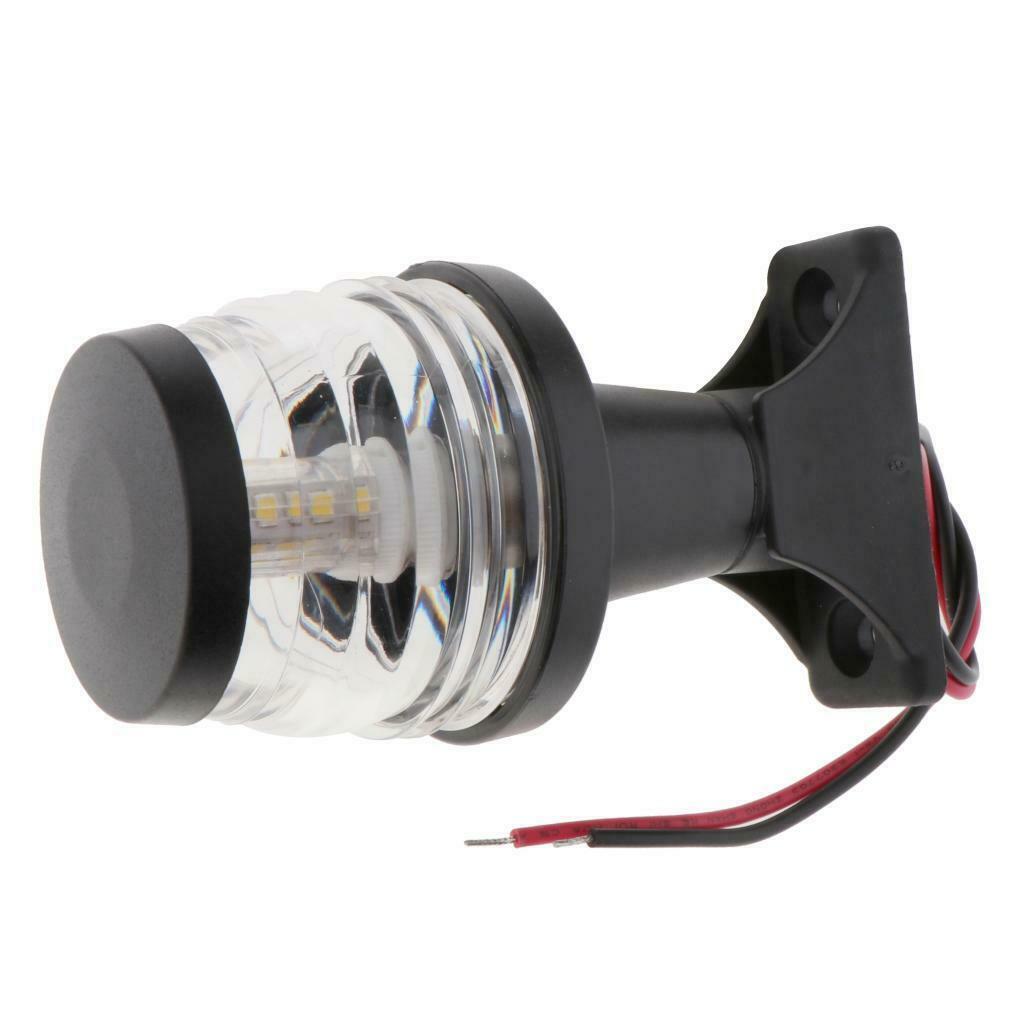 12-24V LED Navigation Anchor Light White 360Â° Boat Marine Strobe Light All