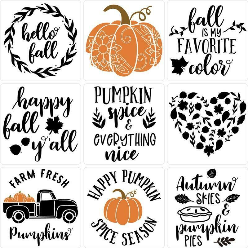 Autumn Theme Painting Stencils for Farmhouse Meticulous Craftsmanship Stencils