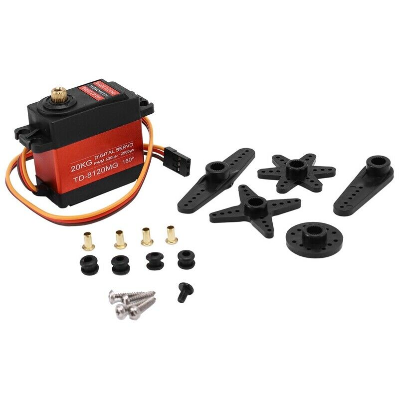 Td-8120Mg Waterproof Metal Gear Digital Servo With 20Kg High Torque 180Angle FN2