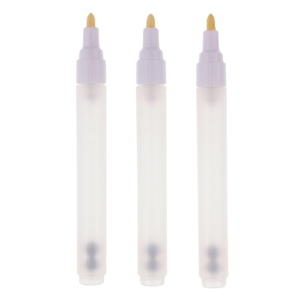 Set of 3 4.5mm Tips Oil Paint Empty Marker Pens Empty Pen Tube Artist Paint