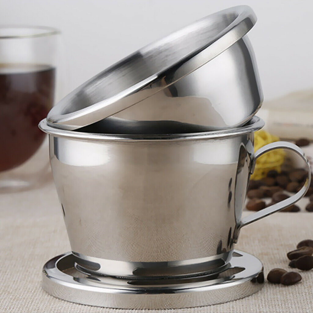 Stainless Steel Coffee Filter with Holder And Handle