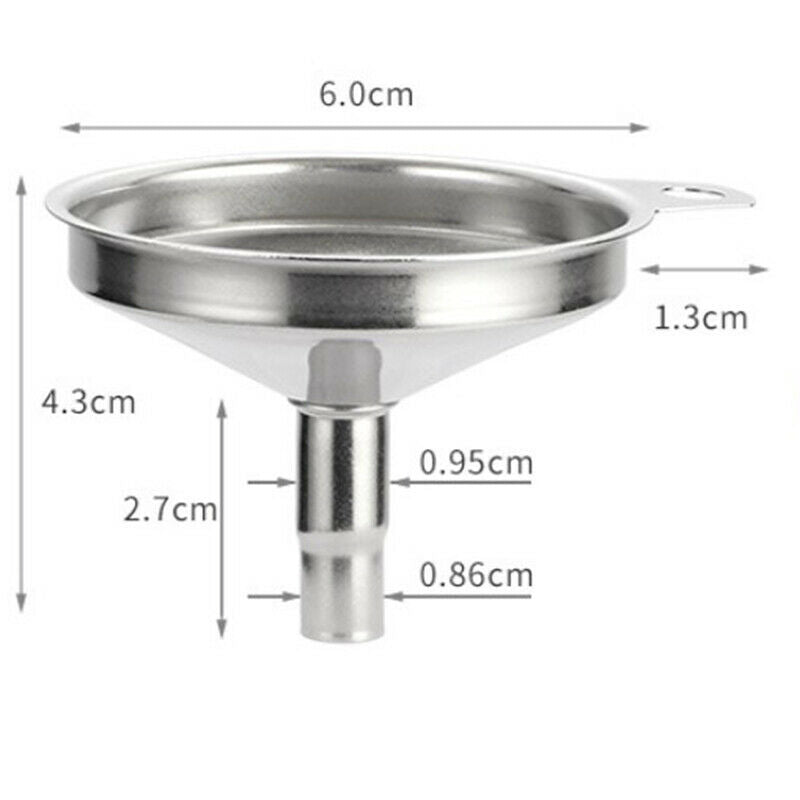 1pc Funnel Stainless Steel Filling Hip Flask Beer Liquid Oil Tools Small .l8