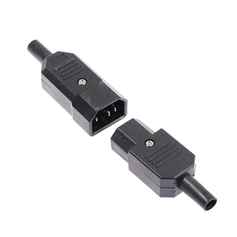 Cable Plug Connector 10A 250V Female&male Plug Power Connector 3 Pin AC S.l8