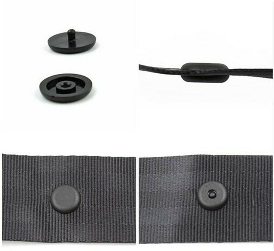 50Pcs Universal Car Seat Belt Stopper Buckle Button Fastener Safety Belt Clips