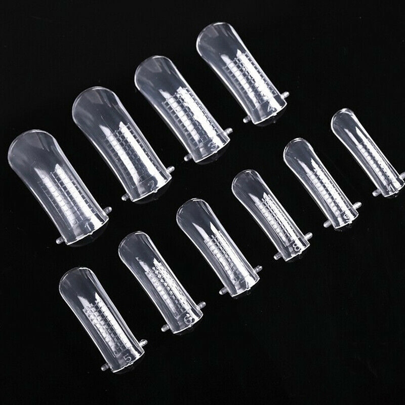 100Pc/Box Clear Dual Forms Nails System Full Cover Quick-Building Gel Mold TiWF