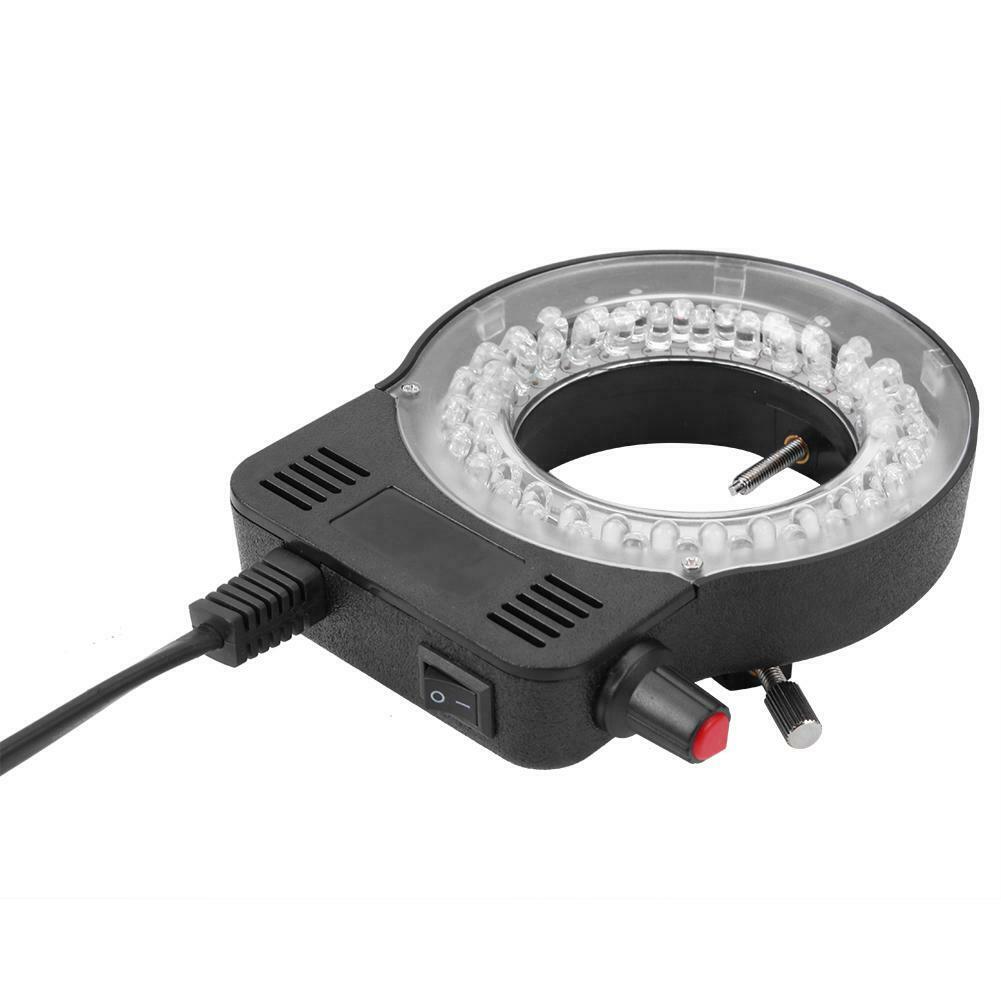 Plastic 56LEDs 60000LM 4.5W Adjustable Microscope LED Ring Light Illuminator