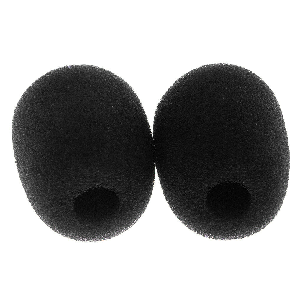 Mini Microphone Sponge Cover Windscreen Pack of 30 Pieces, Black